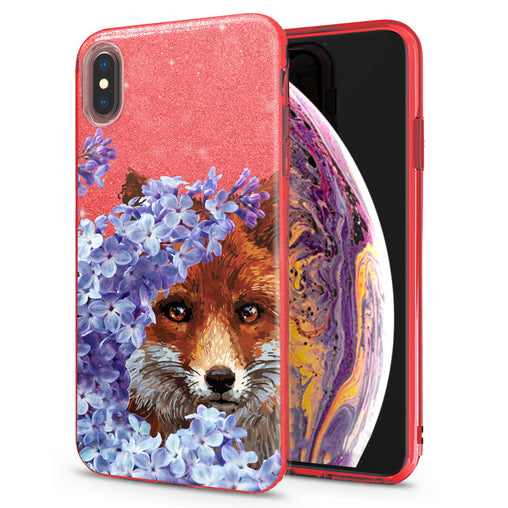 Lex Altern iPhone Glitter Case Floral Fox