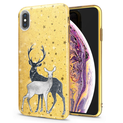 Lex Altern iPhone Glitter Case Couple Deer