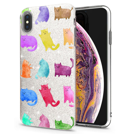 Lex Altern iPhone Glitter Case Colored Cats