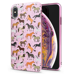 Lex Altern iPhone Glitter Case Horse Pattern
