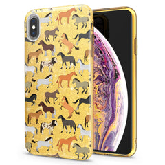 Lex Altern iPhone Glitter Case Horse Pattern