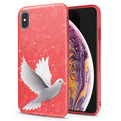 Lex Altern iPhone Glitter Case White Dove