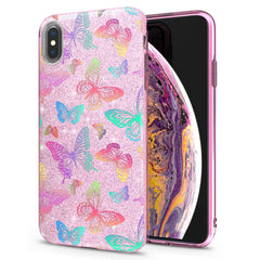 Lex Altern iPhone Glitter Case Colorful Butterflies