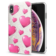 Lex Altern iPhone Glitter Case Pink Hearts
