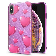 Lex Altern iPhone Glitter Case Pink Hearts