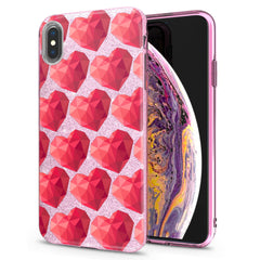 Lex Altern iPhone Glitter Case Geometric Hearts