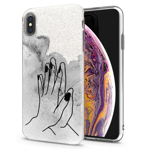 Lex Altern iPhone Glitter Case Couple Hands