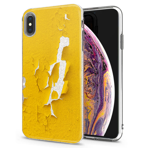 Lex Altern iPhone Glitter Case Cracked Yellow Paint