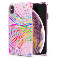 Lex Altern iPhone Glitter Case Colored Abstract Lines