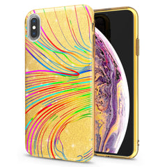 Lex Altern iPhone Glitter Case Colored Abstract Lines