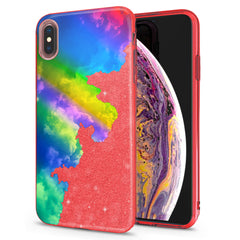 Lex Altern iPhone Glitter Case Colorful Clouds