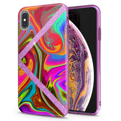 Lex Altern iPhone Glitter Case Colorful Abstract Paint