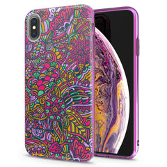 Lex Altern iPhone Glitter Case Abstract Floral Art