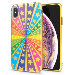 Lex Altern iPhone Glitter Case Rainbow and Stars
