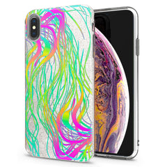 Lex Altern iPhone Glitter Case Multicolored Lines