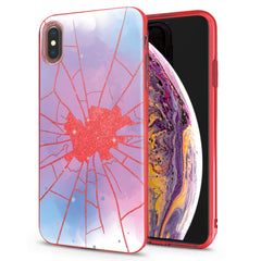 Lex Altern iPhone Glitter Case Cracked Glass