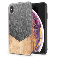 Lex Altern iPhone Glitter Case Abstract Wood