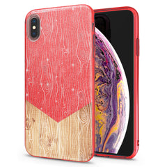 Lex Altern iPhone Glitter Case Abstract Wood