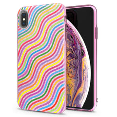 Lex Altern iPhone Glitter Case Colored Lines