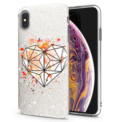 Lex Altern iPhone Glitter Case Geometric Heart