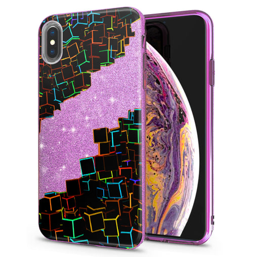 Lex Altern iPhone Glitter Case Abstract Squares