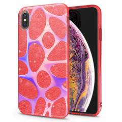 Lex Altern iPhone Glitter Case Purple Abstract