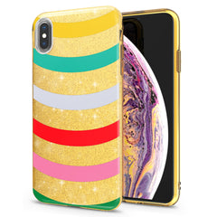 Lex Altern iPhone Glitter Case Colored Stripes