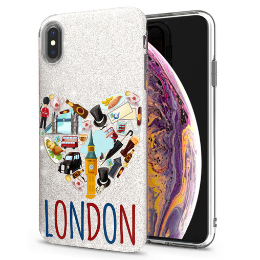 Lex Altern iPhone Glitter Case London City