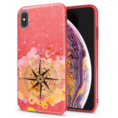 Lex Altern iPhone Glitter Case Abstract Compass