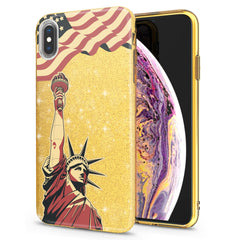 Lex Altern iPhone Glitter Case Statue of Liberty
