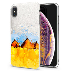 Lex Altern iPhone Glitter Case Watercolor Pyramids