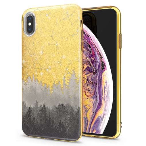 Lex Altern iPhone Glitter Case Foggy Forest