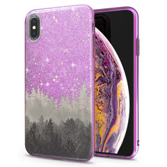 Lex Altern iPhone Glitter Case Foggy Forest