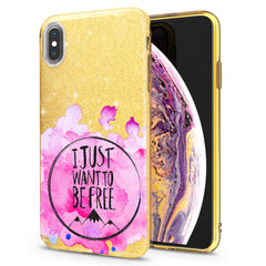 Lex Altern iPhone Glitter Case Just to Be Free