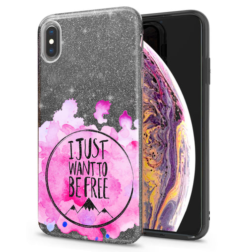 Lex Altern iPhone Glitter Case Just to Be Free