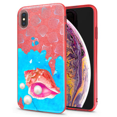 Lex Altern iPhone Glitter Case Watercolor Seashell