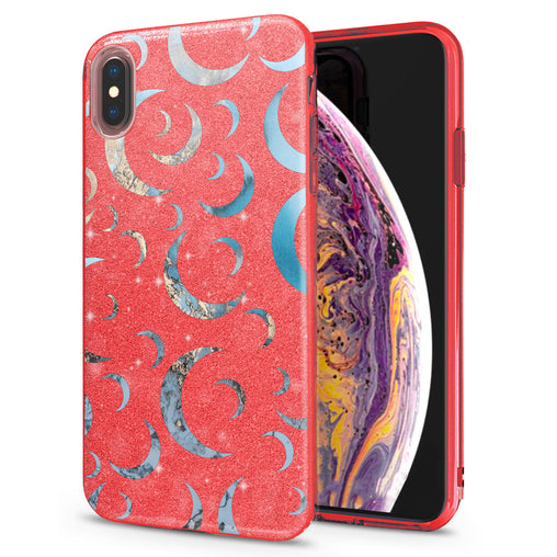 Lex Altern iPhone Glitter Case Half Moon Pattern