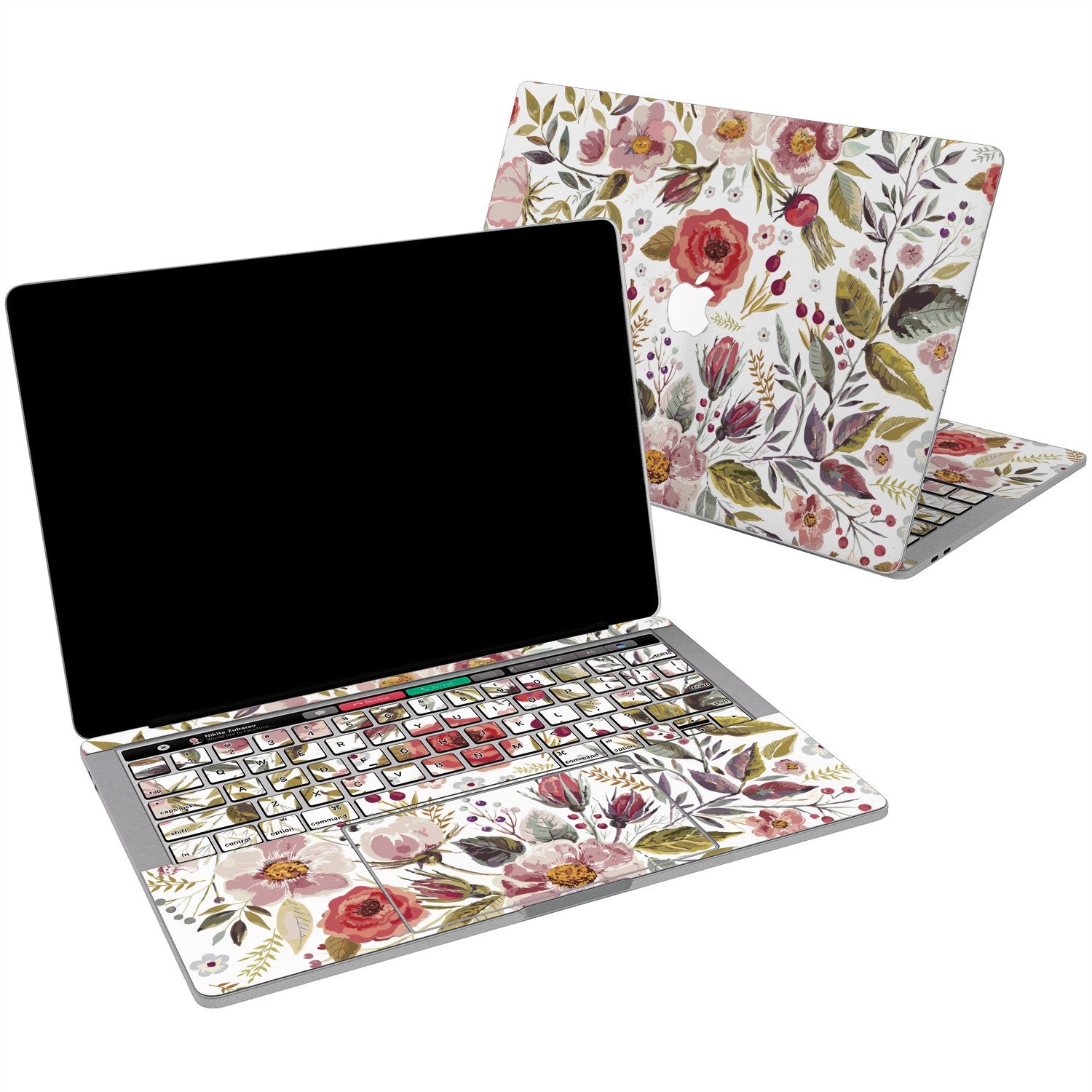 Lex Altern Wildflower Art Pattern Vinyl Skin for your Laptop Apple Macbook.