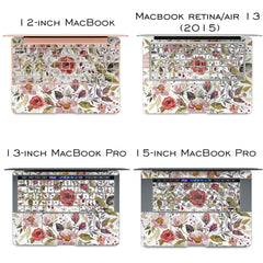Lex Altern Vinyl MacBook Skin Wildflower Pattern