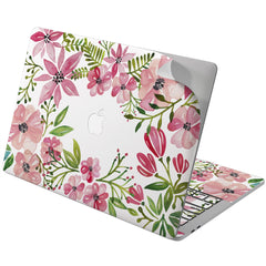 Lex Altern Vinyl MacBook Skin Pink Flowers