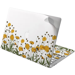 Lex Altern Vinyl MacBook Skin Yellow Flowers