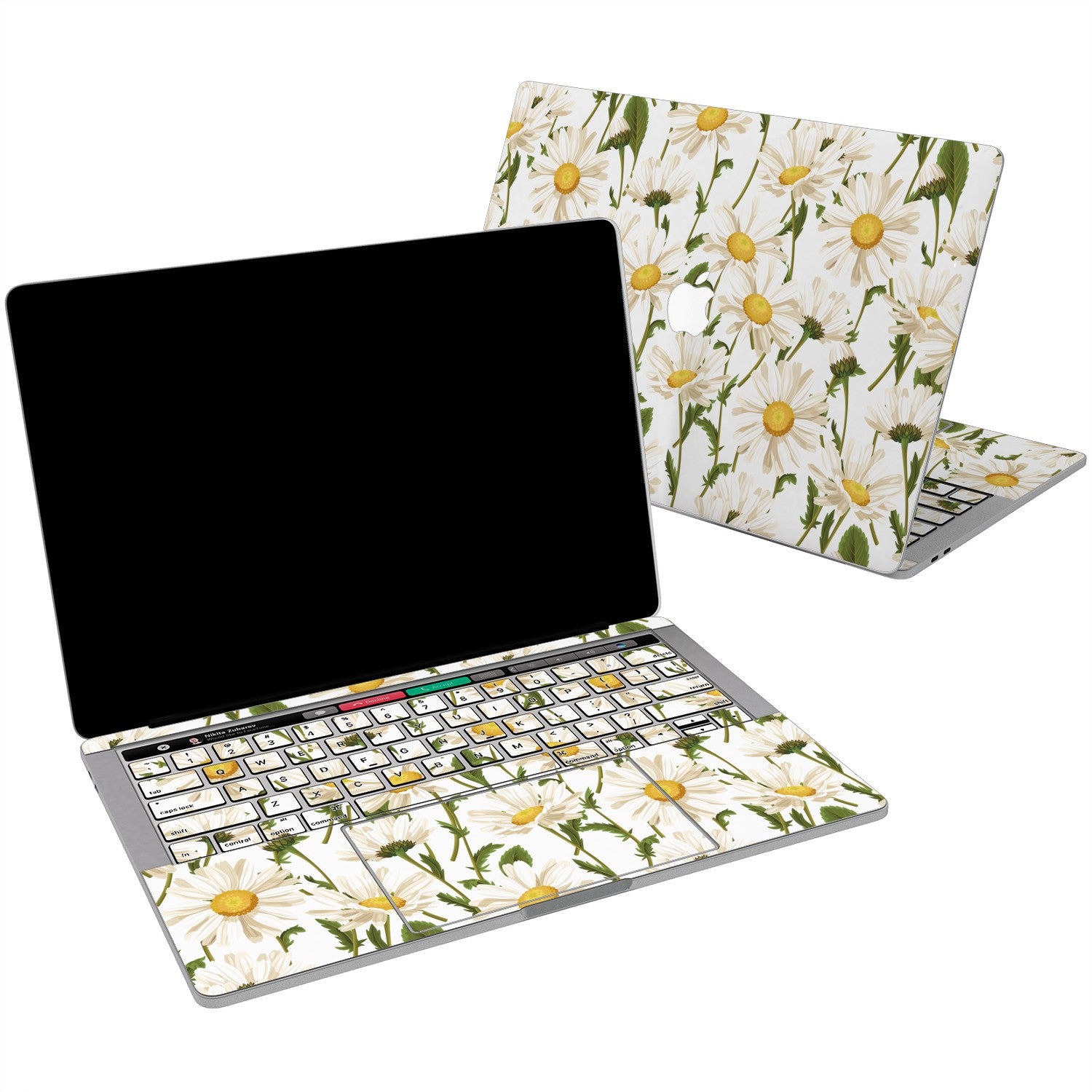 Lex Altern Daisy Flowers Art Vinyl Skin for your Laptop Apple Macbook.