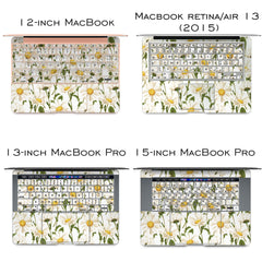 Lex Altern Vinyl MacBook Skin Daisy Flowers Art