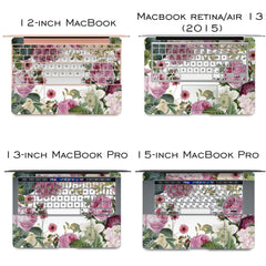Lex Altern Vinyl MacBook Skin Peony Flowers