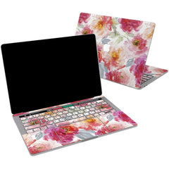 Lex Altern Pink Peonies Design Vinyl Skin for your Laptop Apple Macbook.