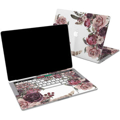 Lex Altern Vinyl MacBook Skin Purple Roses for your Laptop Apple Macbook.