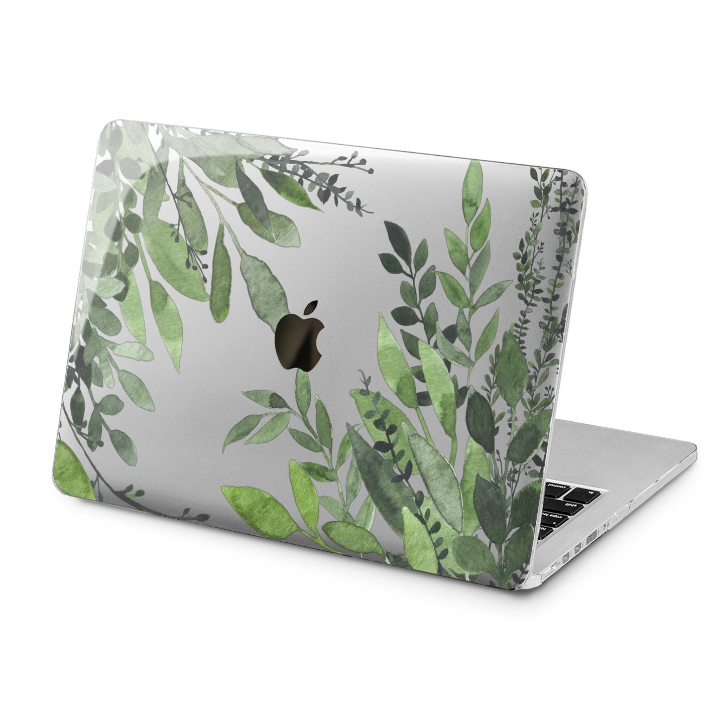 Lex Altern Green Leaves Design Case for your Laptop Apple Macbook.