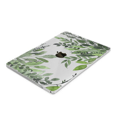 Lex Altern Hard Plastic MacBook Case Green Leaves Design