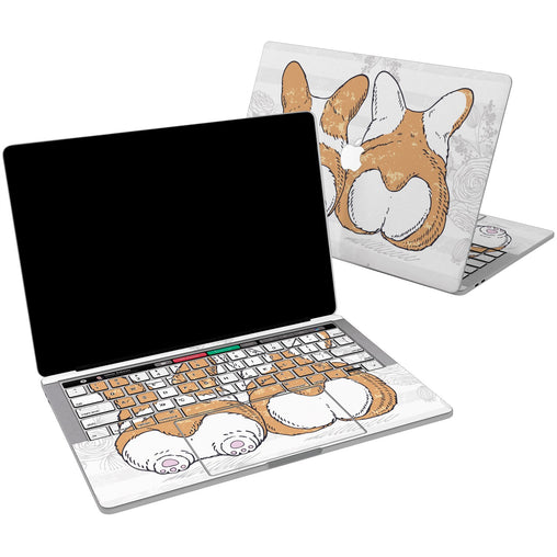 Lex Altern Vinyl MacBook Skin Floral Pug for your Laptop Apple Macbook.
