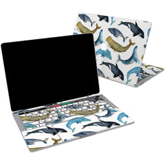 Lex Altern Vinyl MacBook Skin Whale Pattern for your Laptop Apple Macbook.